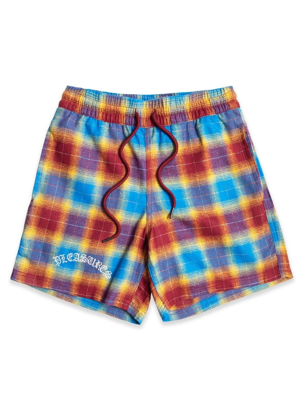 PLEASURES SHADOW PLAID SHORTS